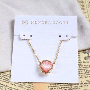Kendra Scott Gold Blush Ivory Mother-of-Pearl Shell Necklace - Brynne